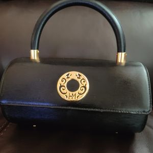 Hana Mori top handle cylinder bag